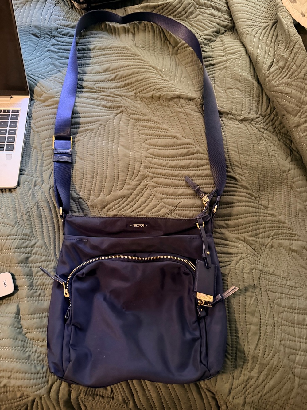Tumi Navy Blue Crossbody Shoulder Bag